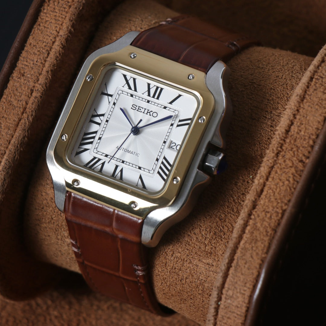 Square Roman Automático – Classic Leather NH35