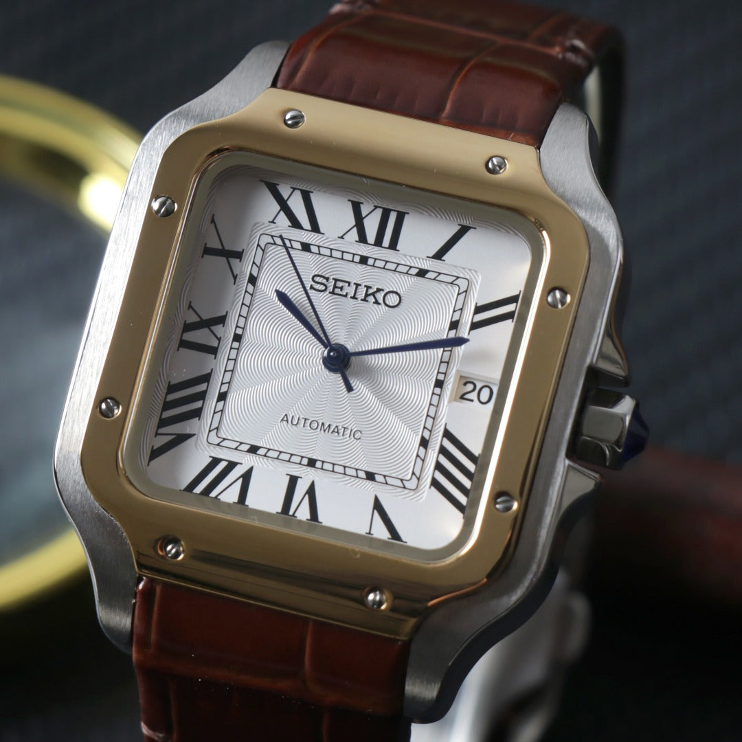 Square Roman Automático – Classic Leather NH35