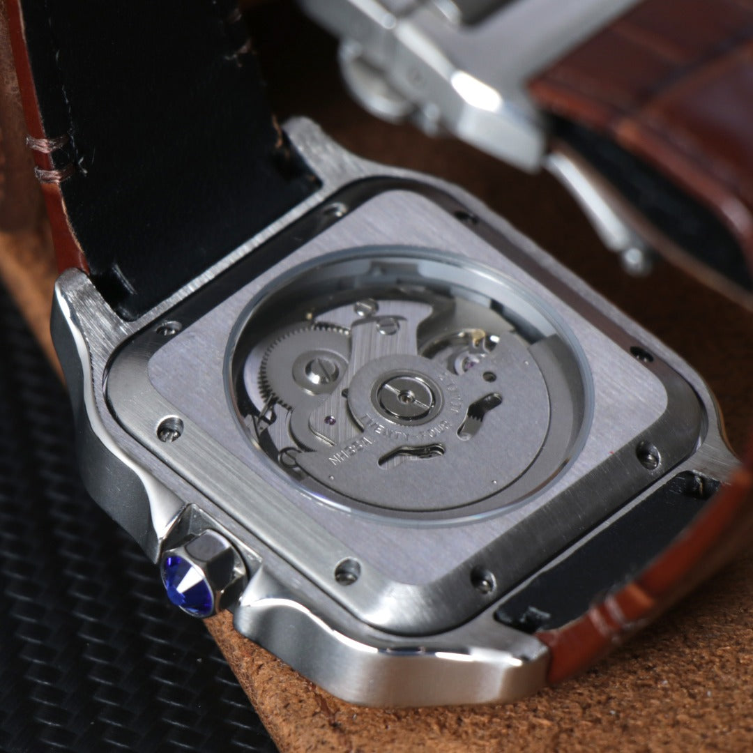 Square Roman Automático – Classic Leather NH35