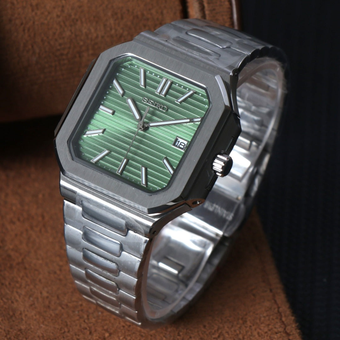 Square Verde Automatic – Classic Steel NH35