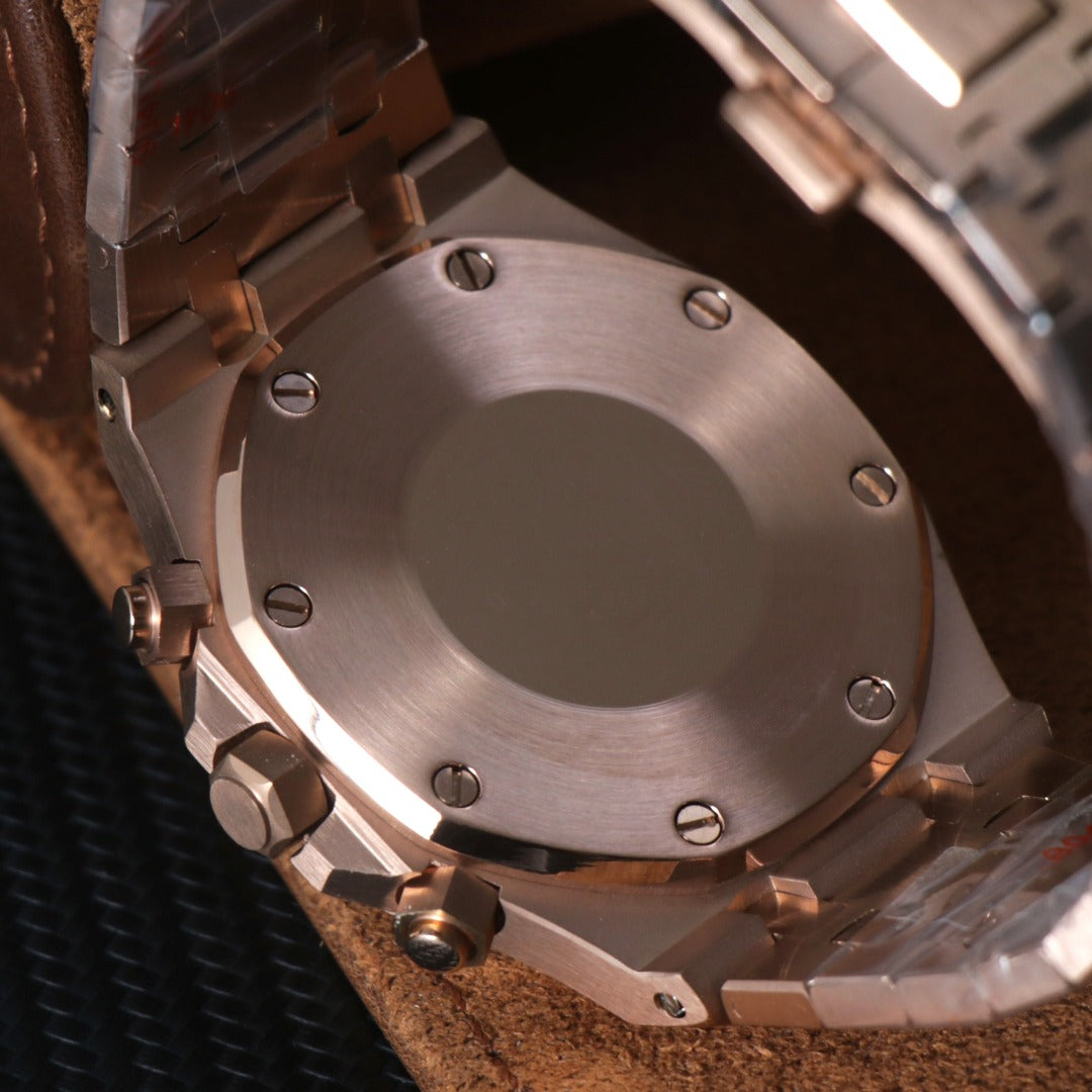 Octagonal Chrono Negro Rose – Sport Racing VK63