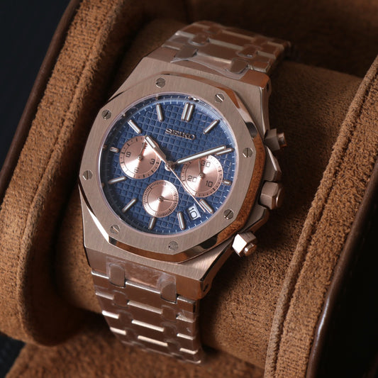 Octagonal Chrono Azul Rose – Sport Racing VK63