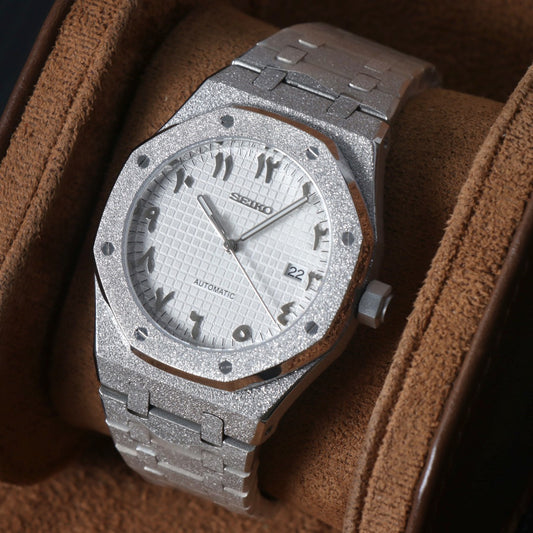 Octagonal Sport Automatic Silver Textured – 41mm