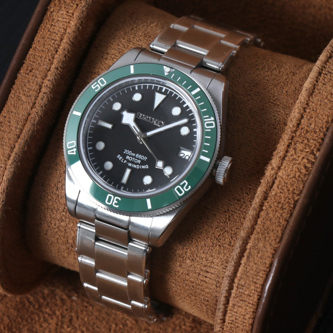 Classic Diver Automático Green Bezel – NH35