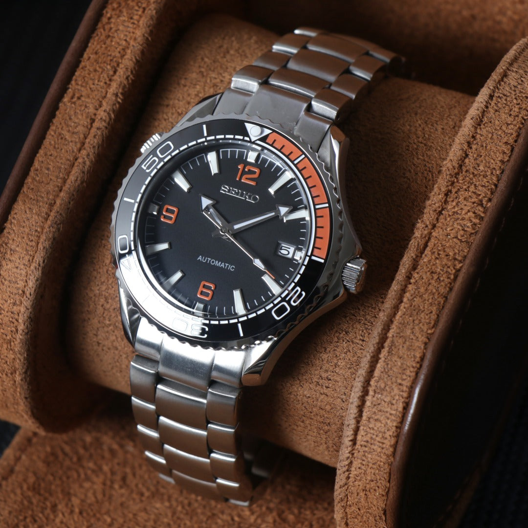 Ocean Diver Automático Black & Orange – NH35