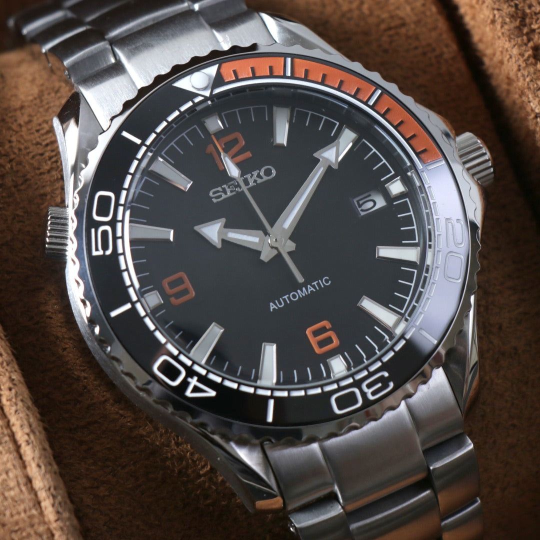 Ocean Diver Automático Black & Orange – NH35