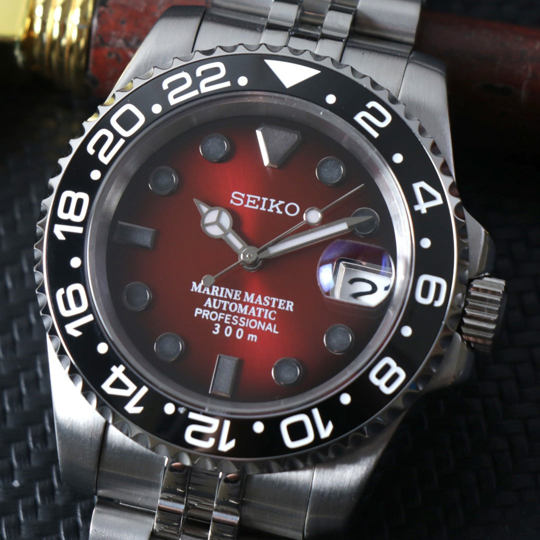 Reloj GMT Diver Automático Red Dial – NH34