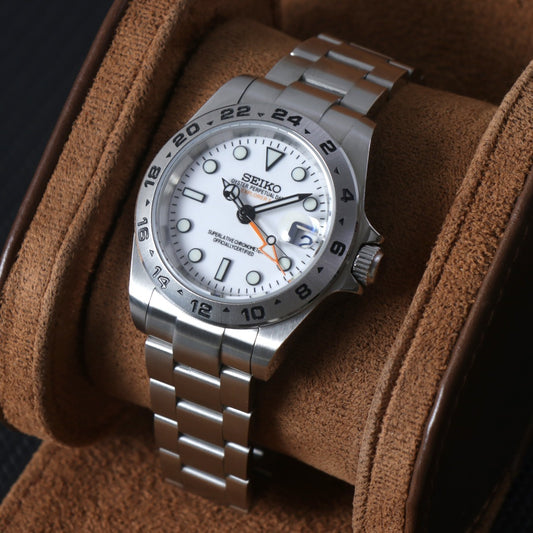 Reloj GMT Explorer Automático White Dial – NH34