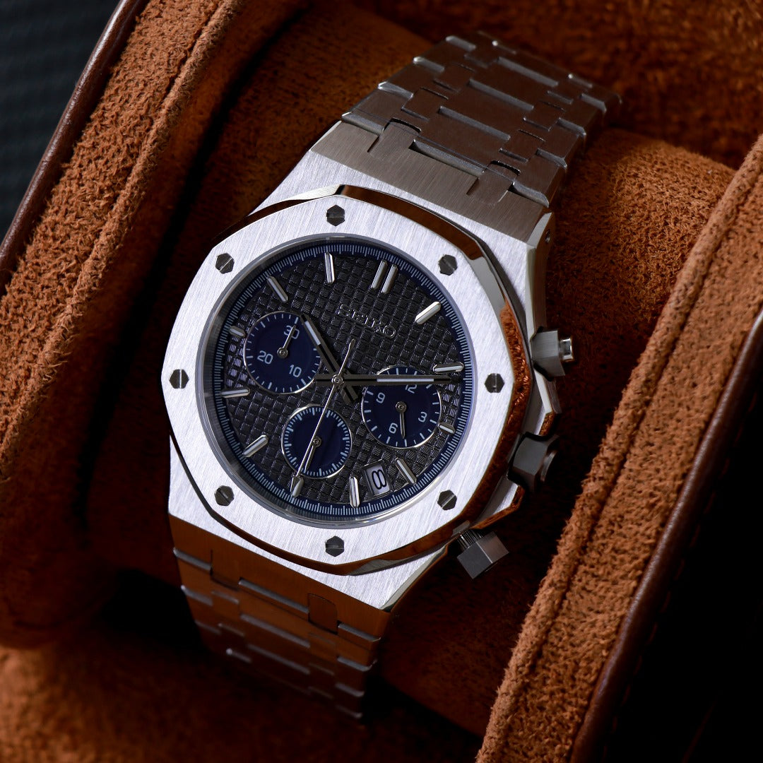 Octagonal Chrono Blue Steel – VK63 Sport