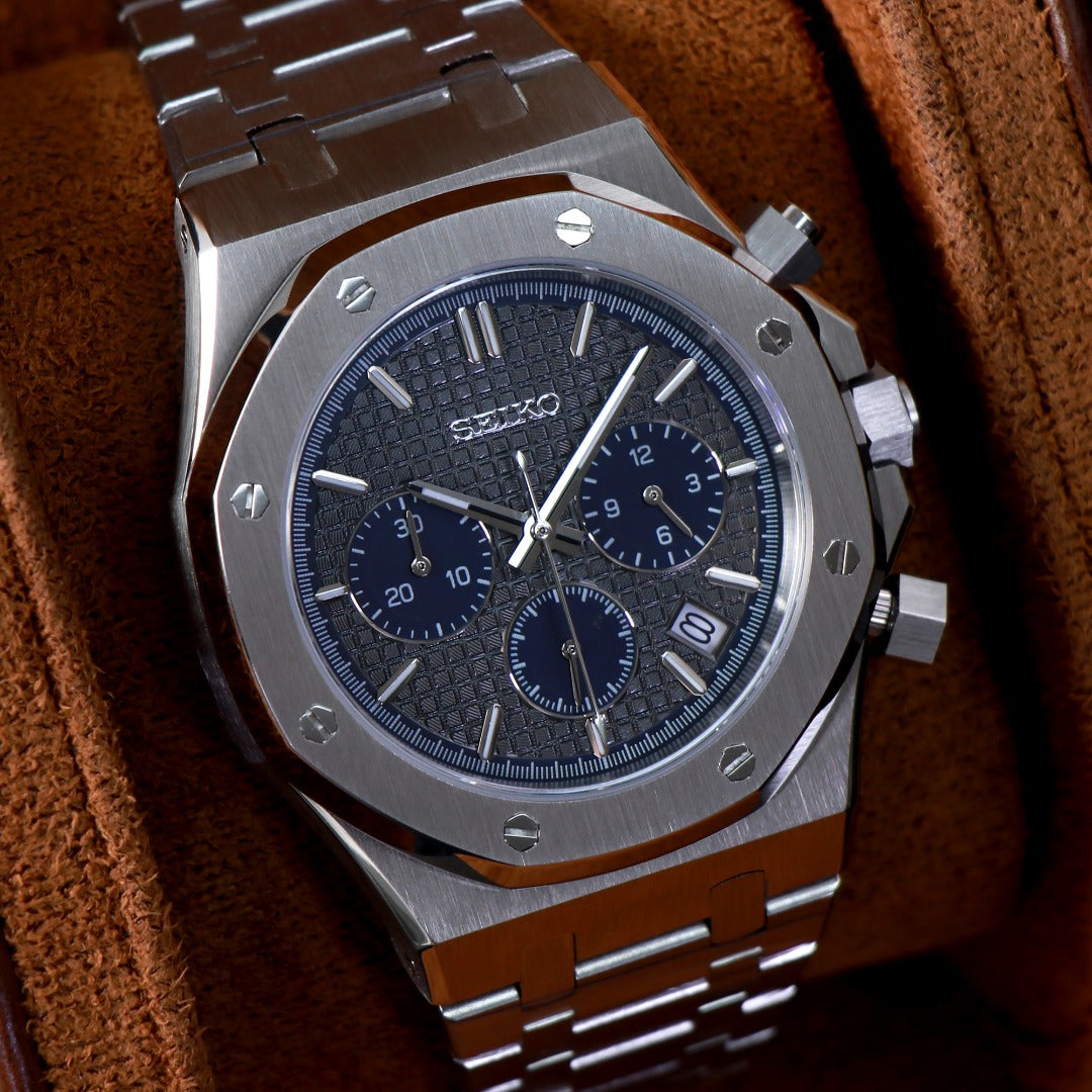 Octagonal Chrono Blue Steel – VK63 Sport