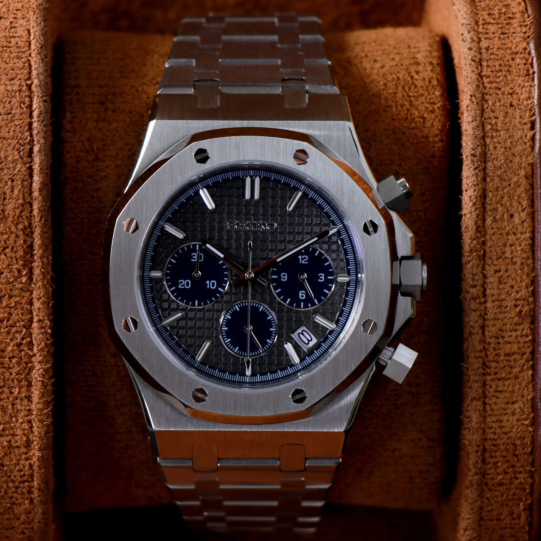 Octagonal Chrono Blue Steel – VK63 Sport