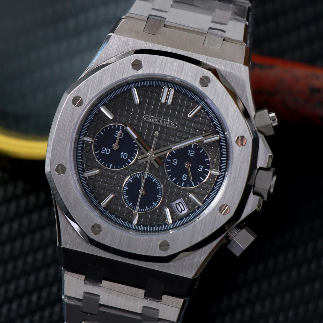 Octagonal Chrono Blue Steel – VK63 Sport
