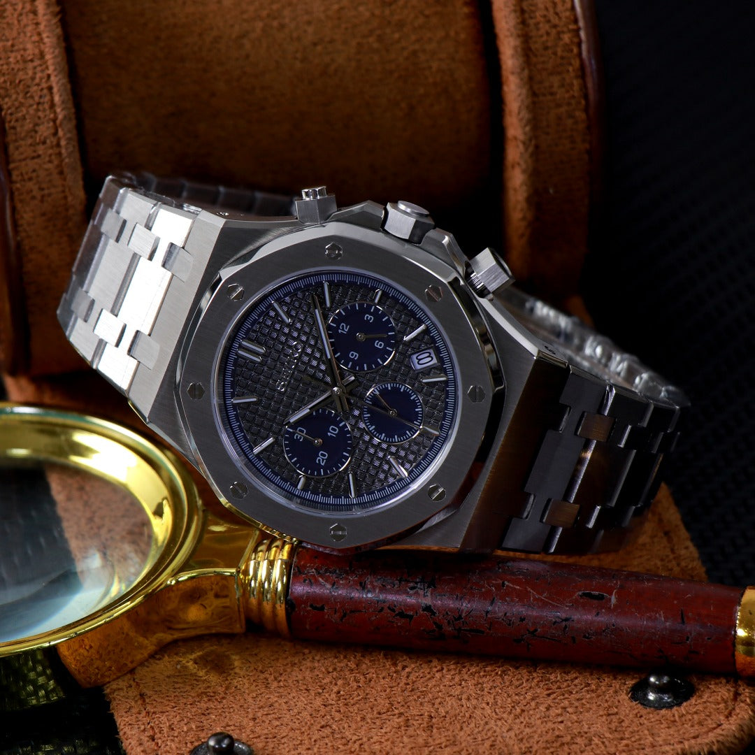 Octagonal Chrono Blue Steel – VK63 Sport