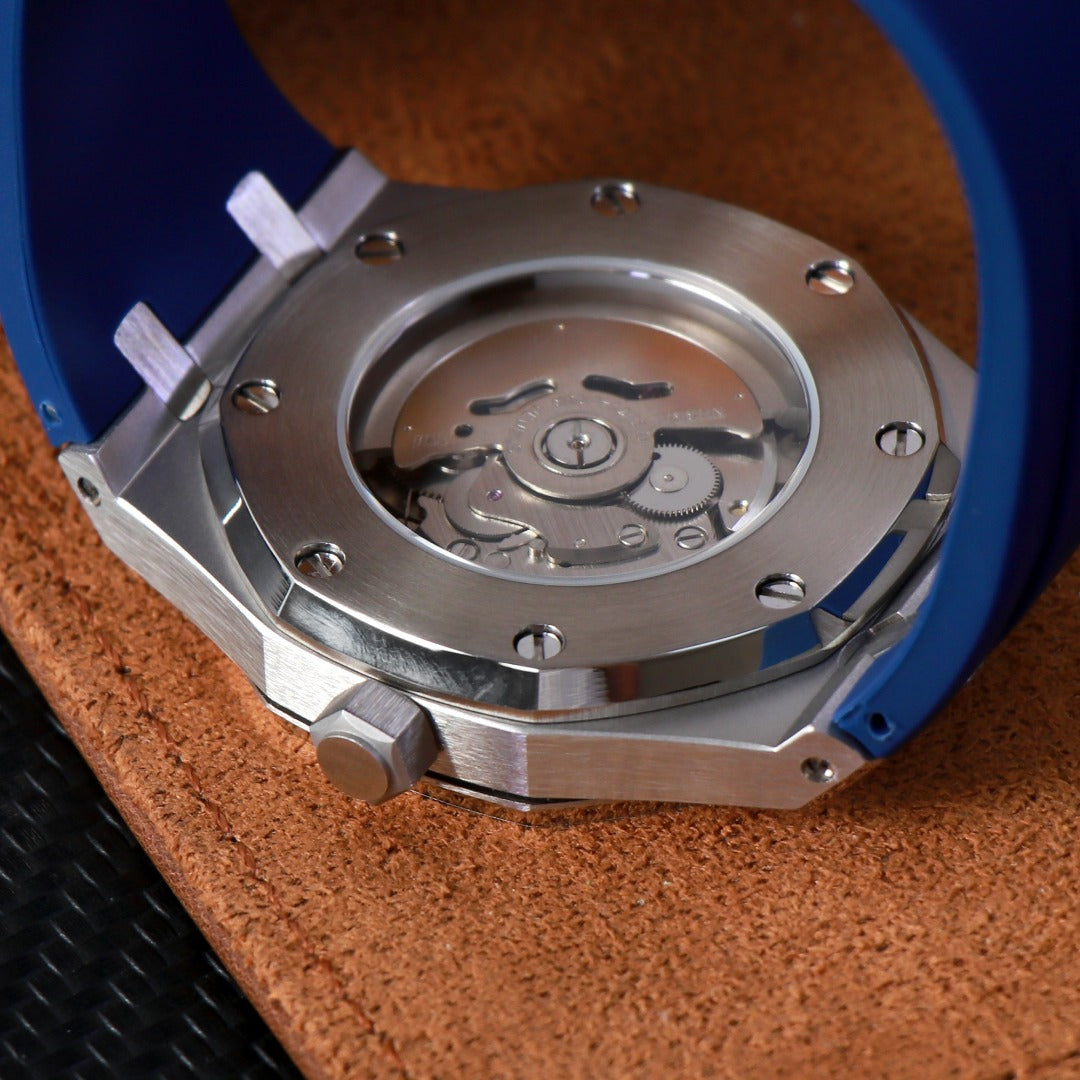 Octagonal Blue Automatic – Deportivo de acero NH35