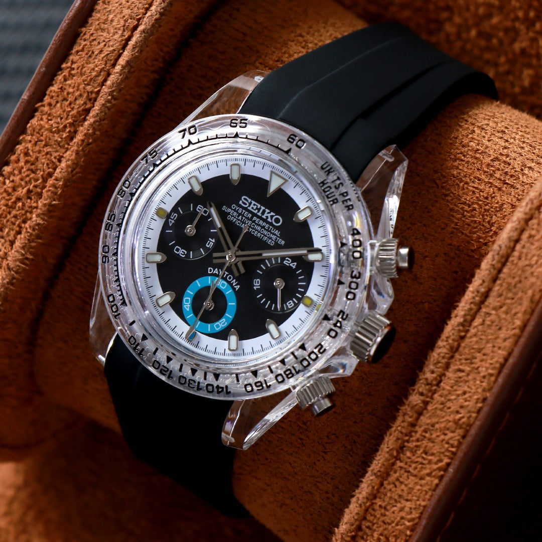 Chrono Black Ice Skeleton – Cronógrafo VK63 40 mm