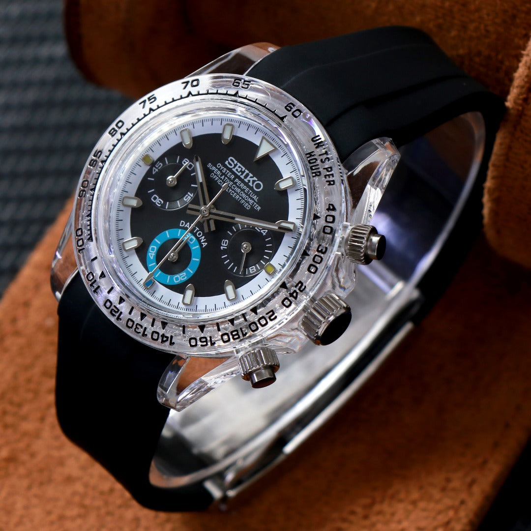 Chrono Black Ice Skeleton – Cronógrafo VK63 40 mm