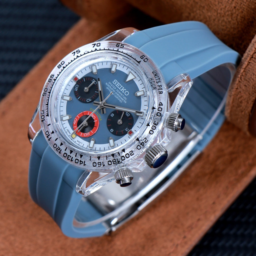 Chrono Ice Blue Racing Skeleton – Cronógrafo VK63 40 mm