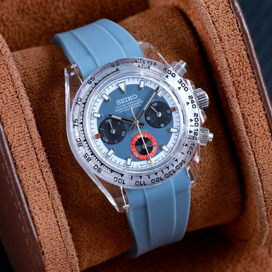 Chrono Ice Blue Racing Skeleton – Cronógrafo VK63 40 mm