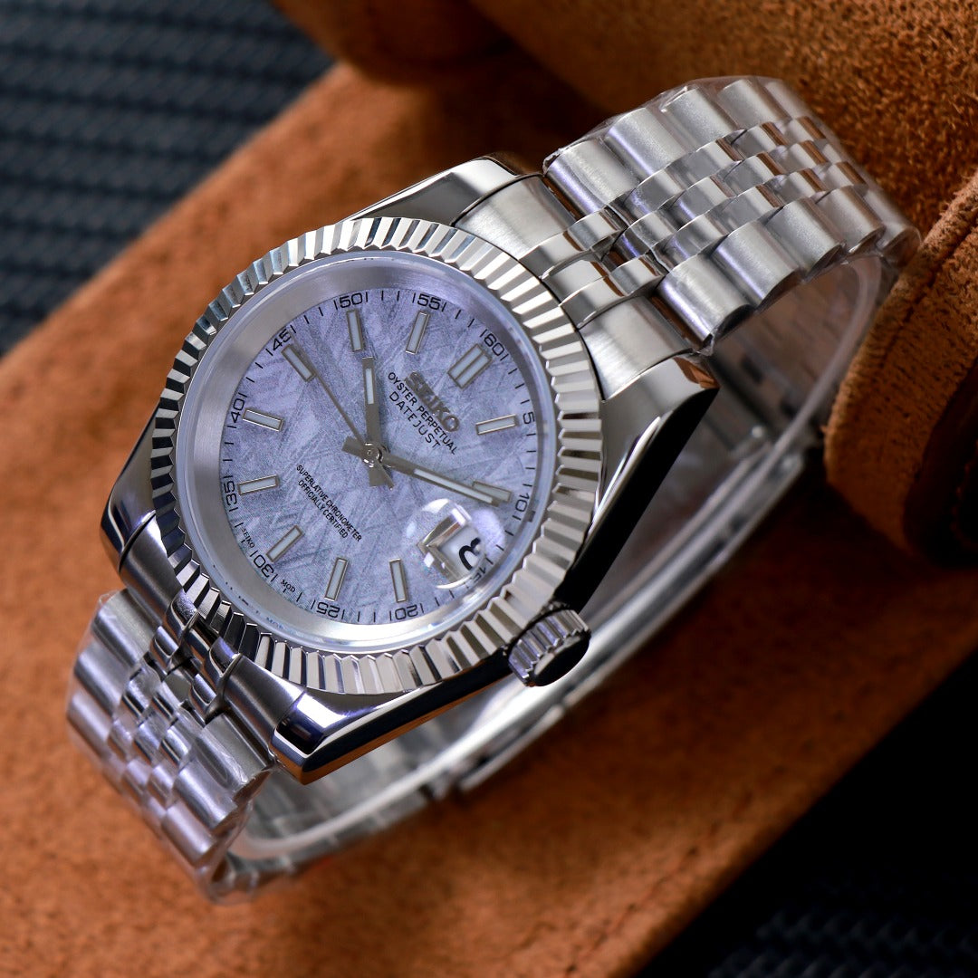 Classic Ice Grey Fluted – Reloj Automático NH35