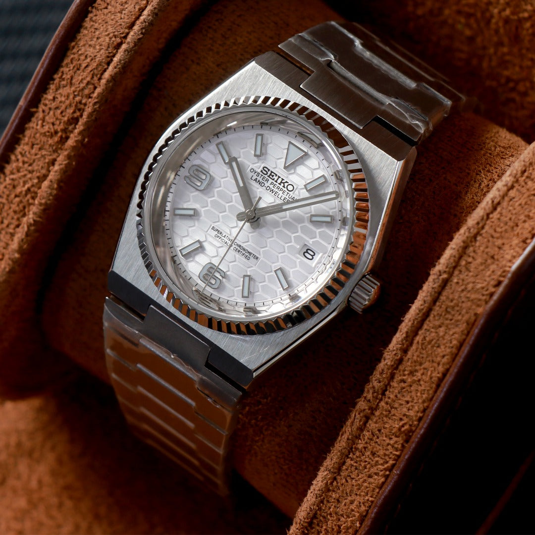 Classic Honeycomb Blanco – Reloj Automático