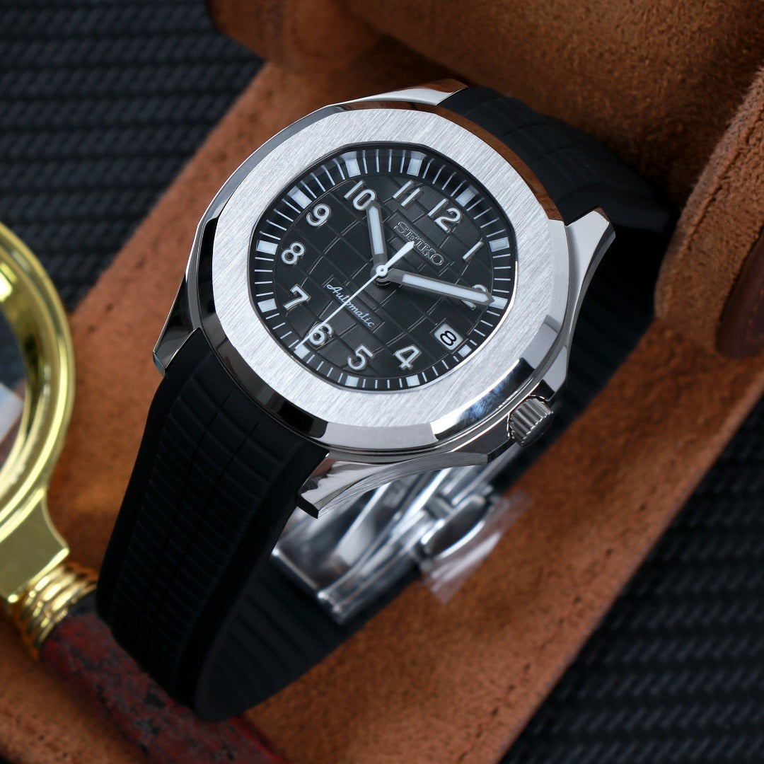 Sport Nautic Negro – Reloj Automático con Correa de Caucho 41 mm