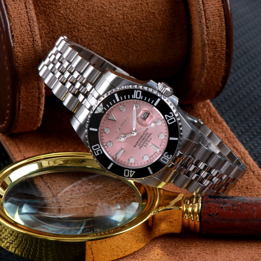 Diver Clásico Rosa – Reloj Automático Deportivo