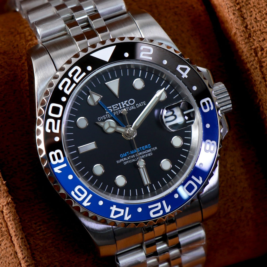 GMT Sport Azul y Negro – Automático NH34 40 mm