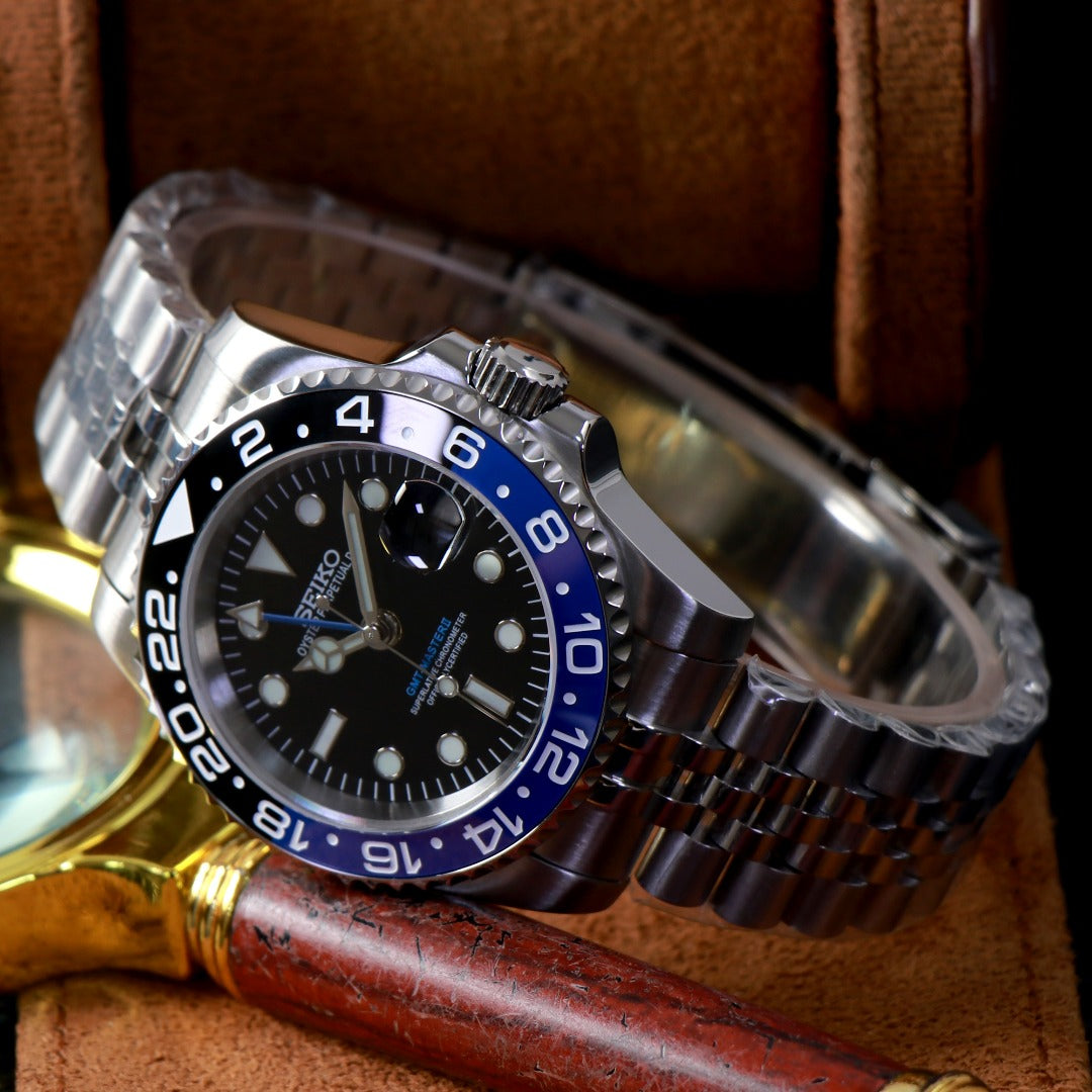 GMT Sport Azul y Negro – Automático NH34 40 mm