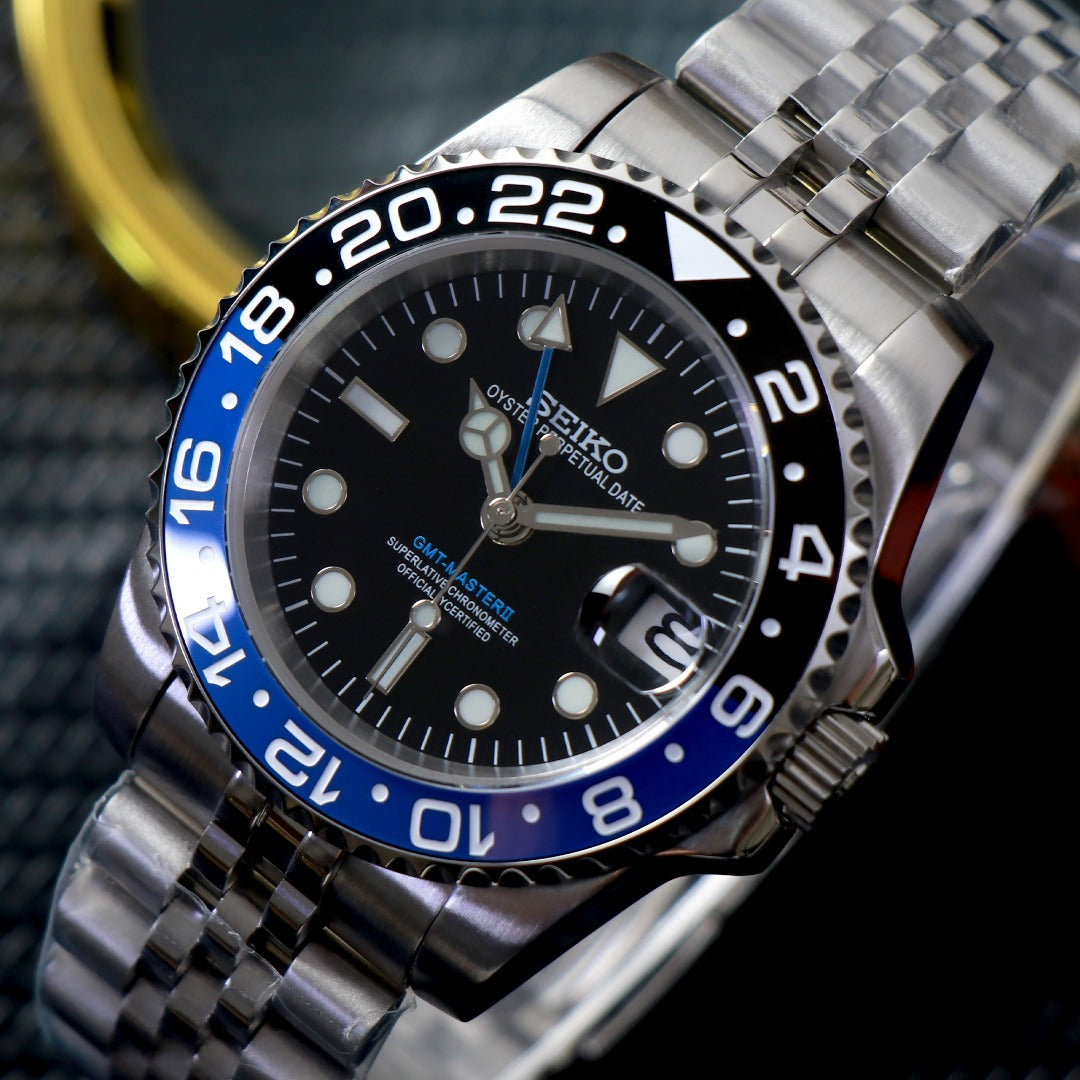 GMT Sport Azul y Negro – Automático NH34 40 mm
