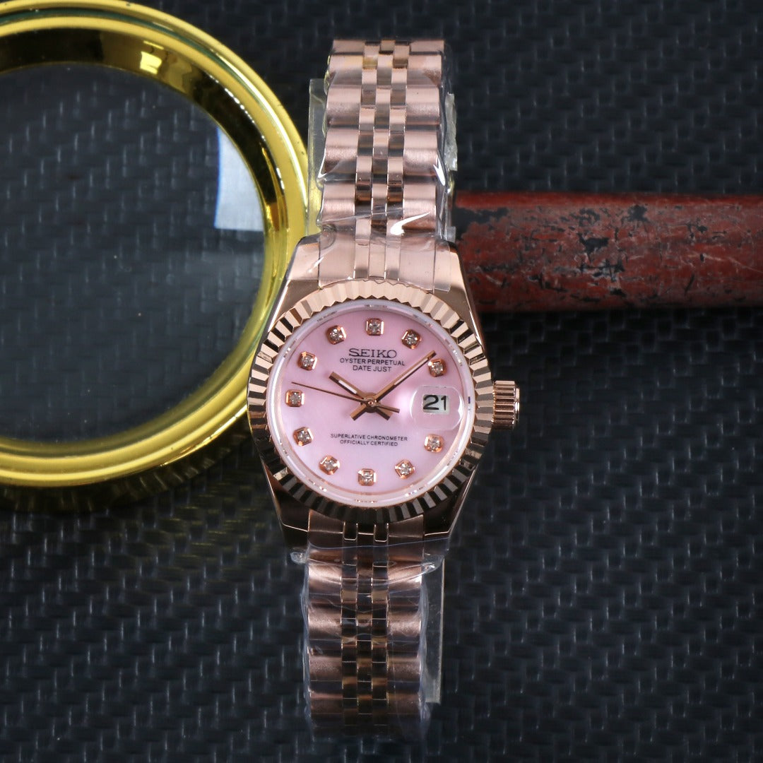Classic Rose Pink Diamond Dial – Automático NH35