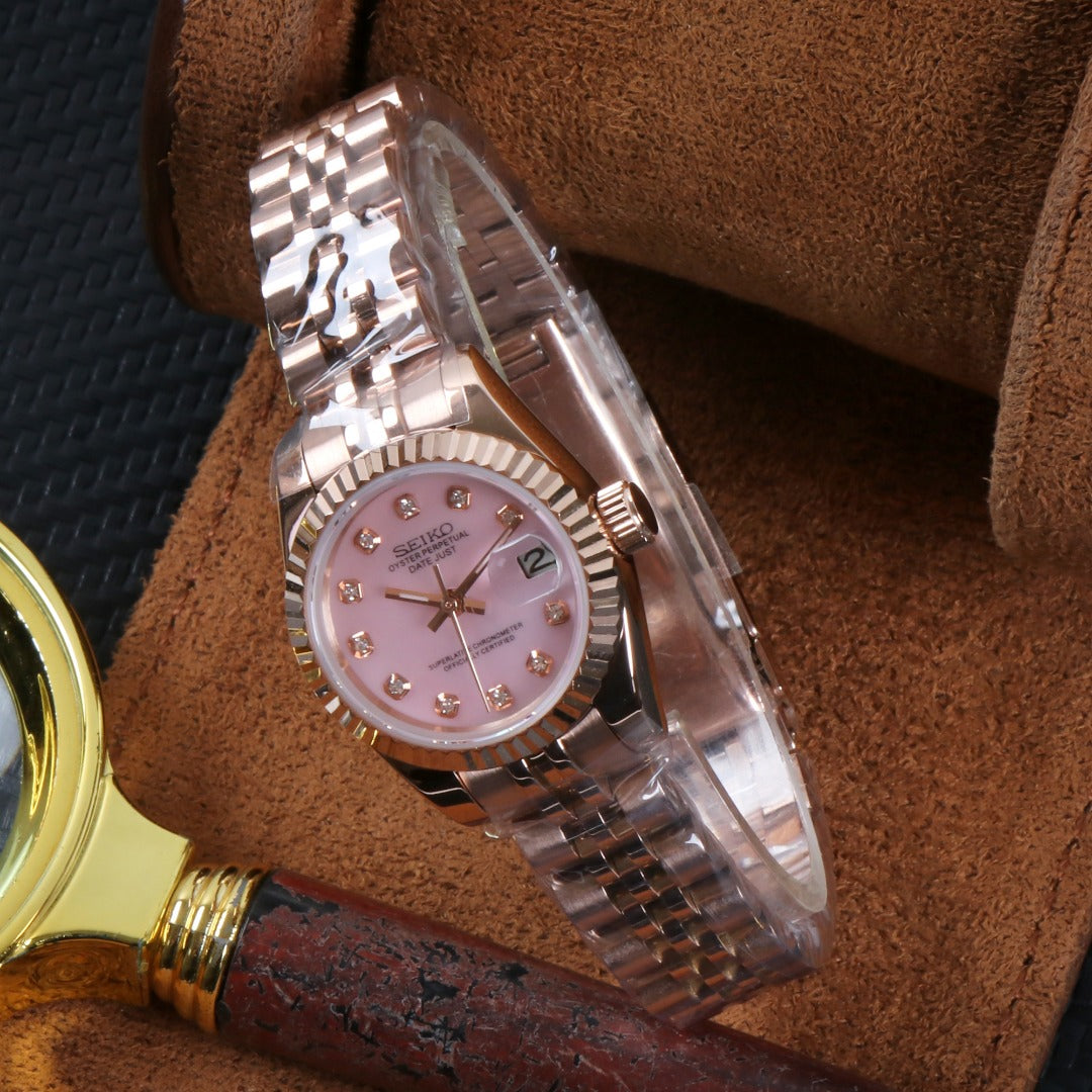 Classic Rose Pink Diamond Dial – Automático NH35