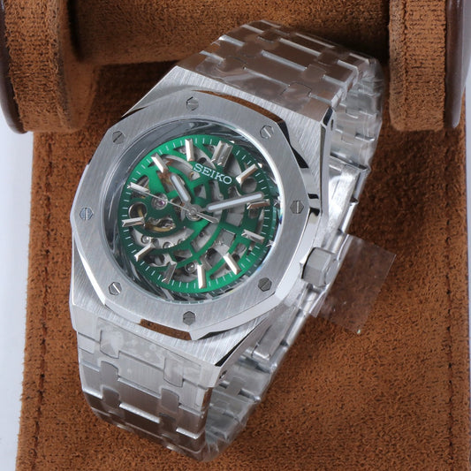 Skeleton Green Octagon – Luxury Sport Automático 41 mm