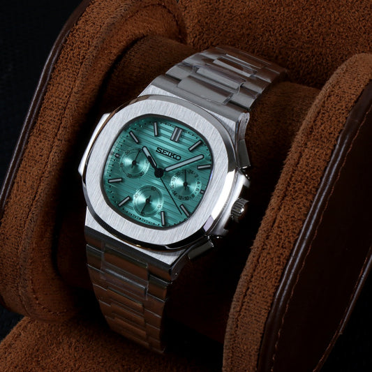 Cronógrafo Verde Nautic Icon – Brazalete Integrado 41 mm