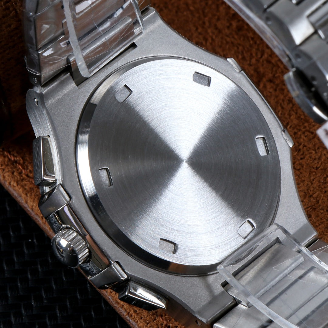 Cronógrafo Azul Nautic Sport – Brazalete Integrado 41 mm