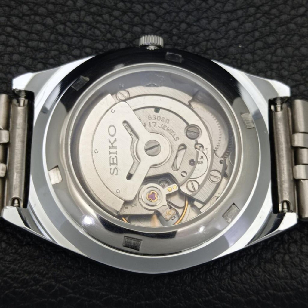 Vintage Seiko 5 Automático 6309A – Restaurado – Esfera Negra (⭐4,8)