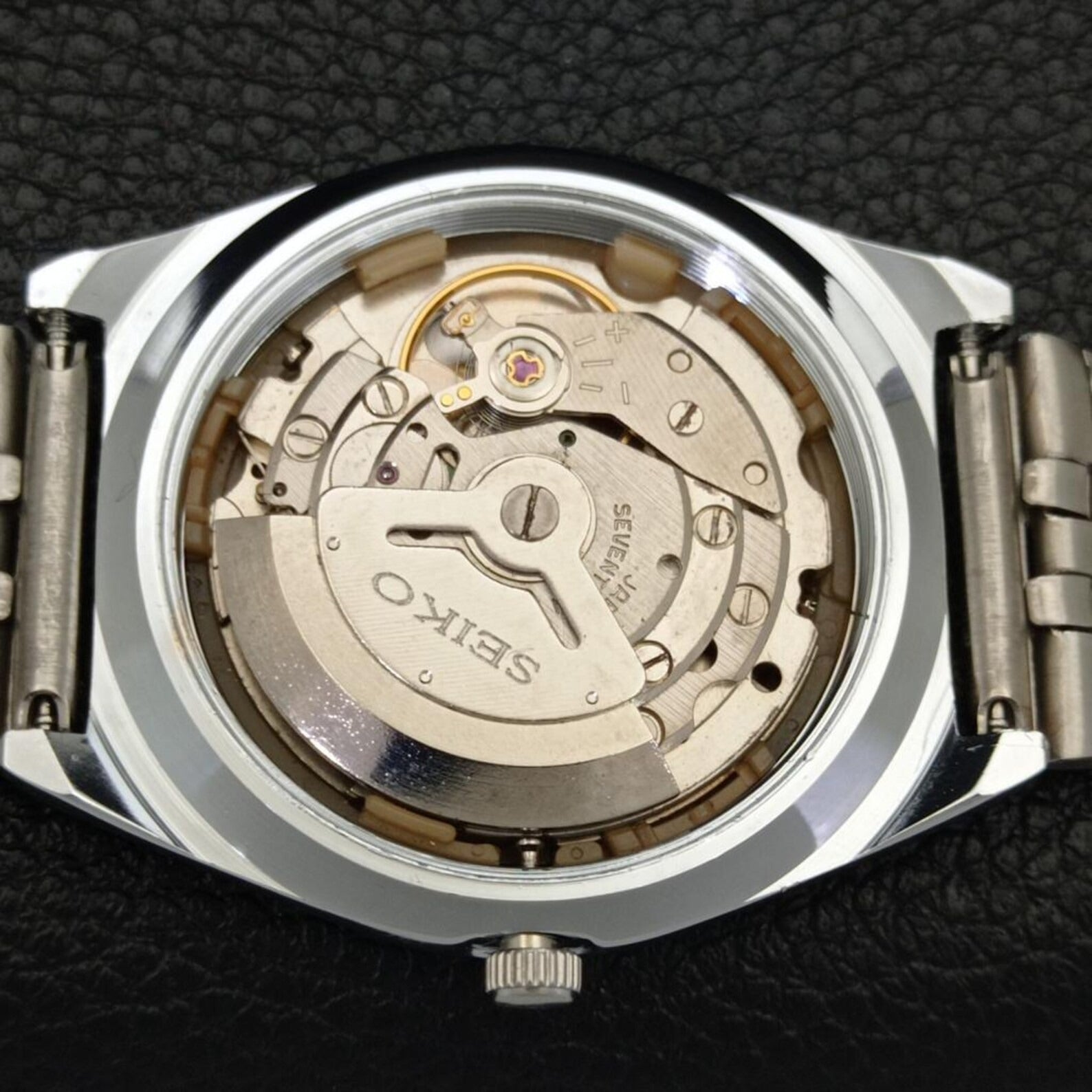 Vintage Seiko 5 Automático 6309A – Restaurado – Esfera Negra (⭐4,8)