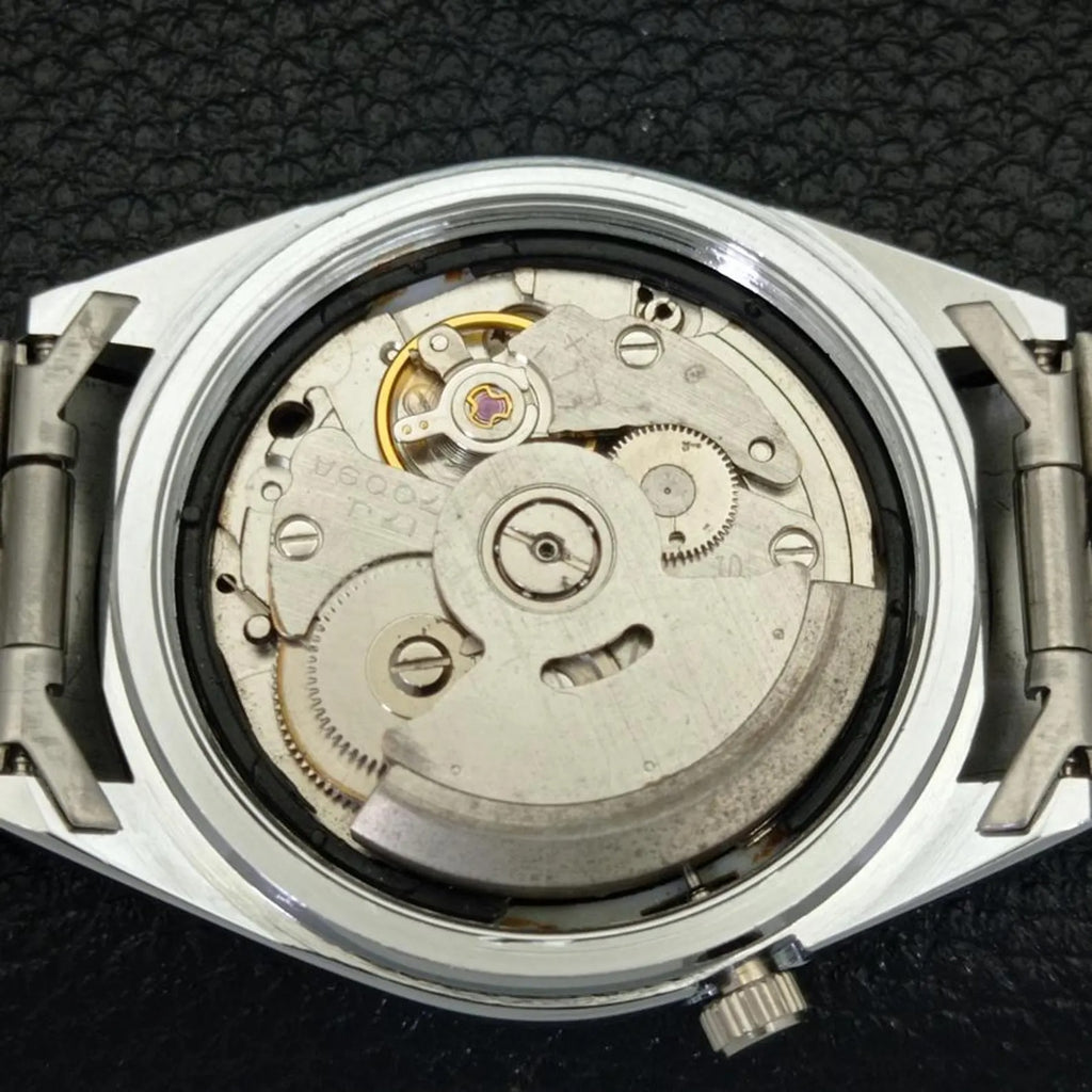 Reloj Vintage Seiko 5 Automático 7009A – Esfera Negra con Números Romanos (⭐5)