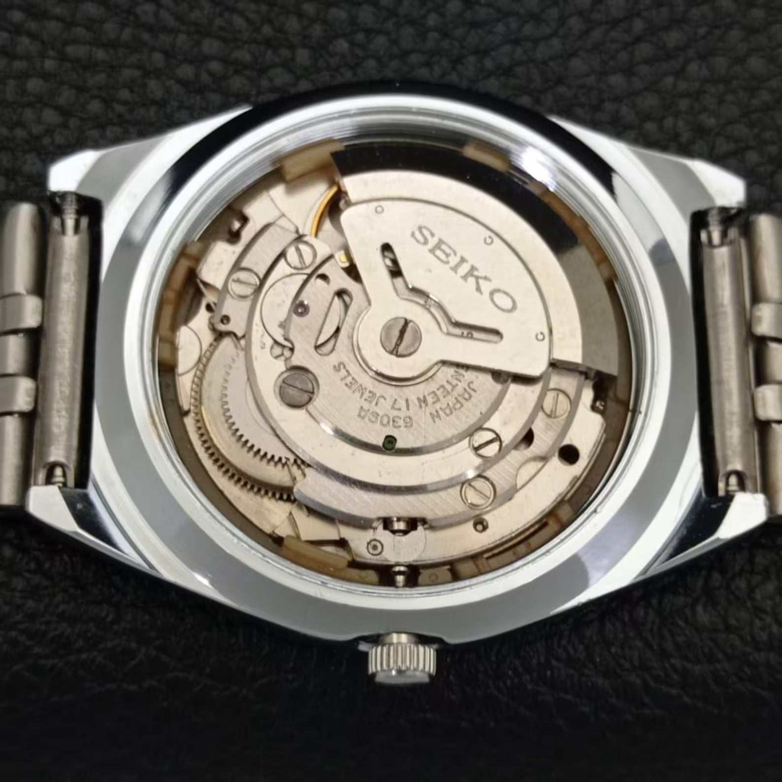 Vintage Seiko 5 Automático 6309A – Restaurado – Esfera Negra (⭐4,8)