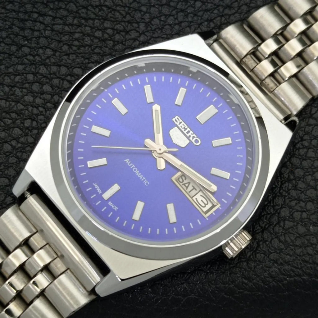 Reloj Vintage Seiko 5 Automático 6309A – Esfera Azul (⭐4,8)