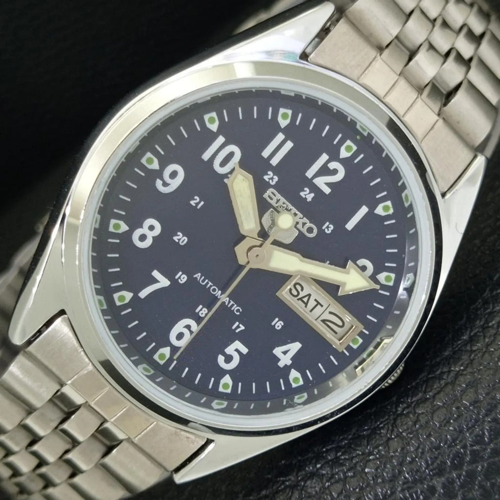 RELOJ VINTAGE SEIKO 5 AUTOMATIC 6309A ESFERA AZUL (⭐4.8)