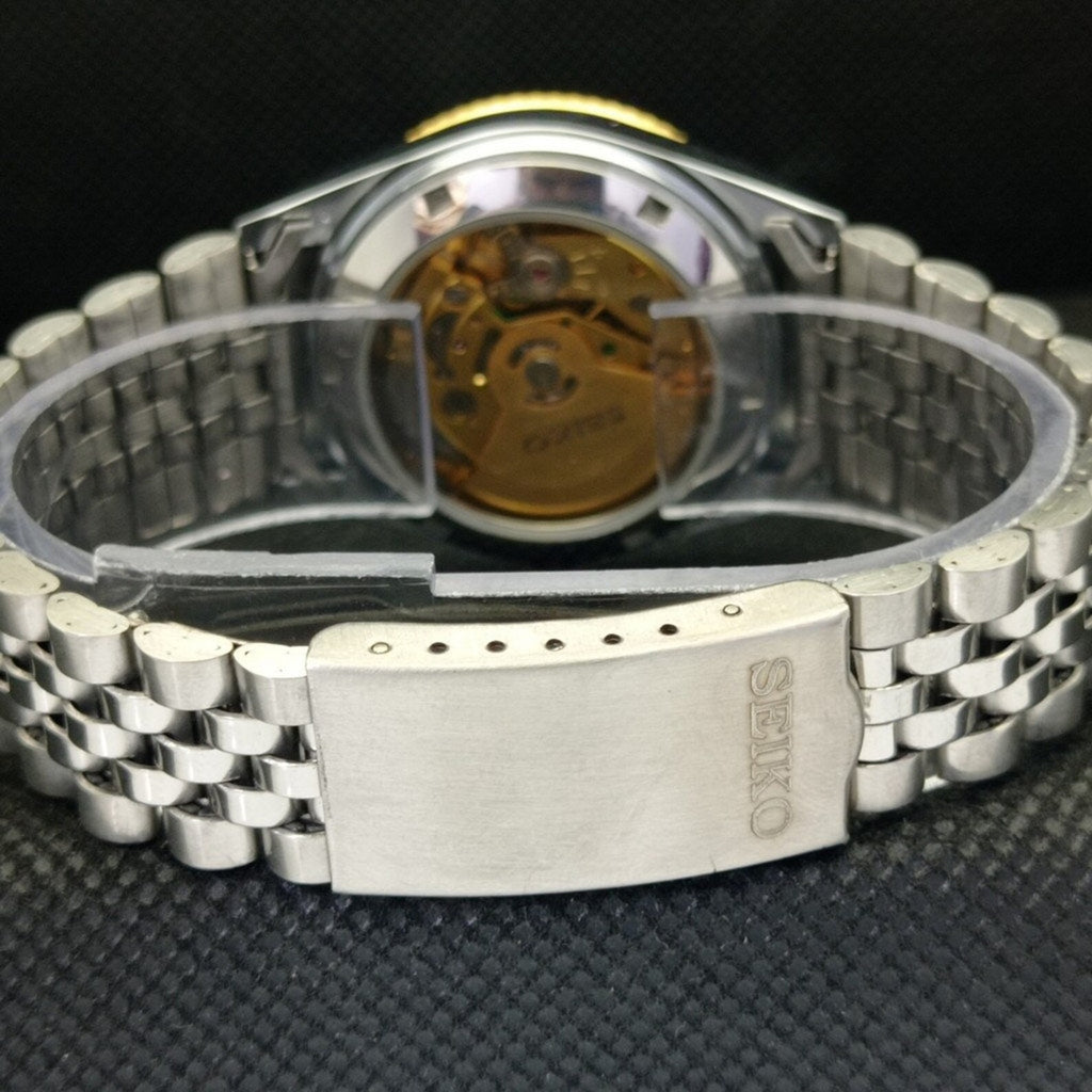 Reloj Vintage Seiko 5 Automático – Esfera Crema (⭐4,9)