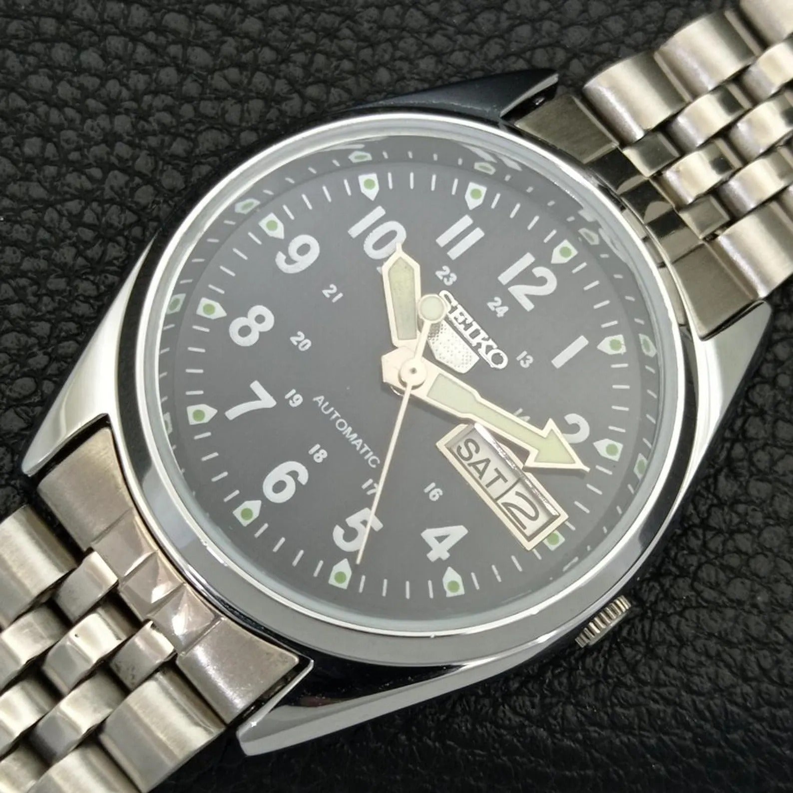 RELOJ VINTAGE SEIKO 5 AUTOMATIC 6309A ESFERA AZUL (⭐4.8)