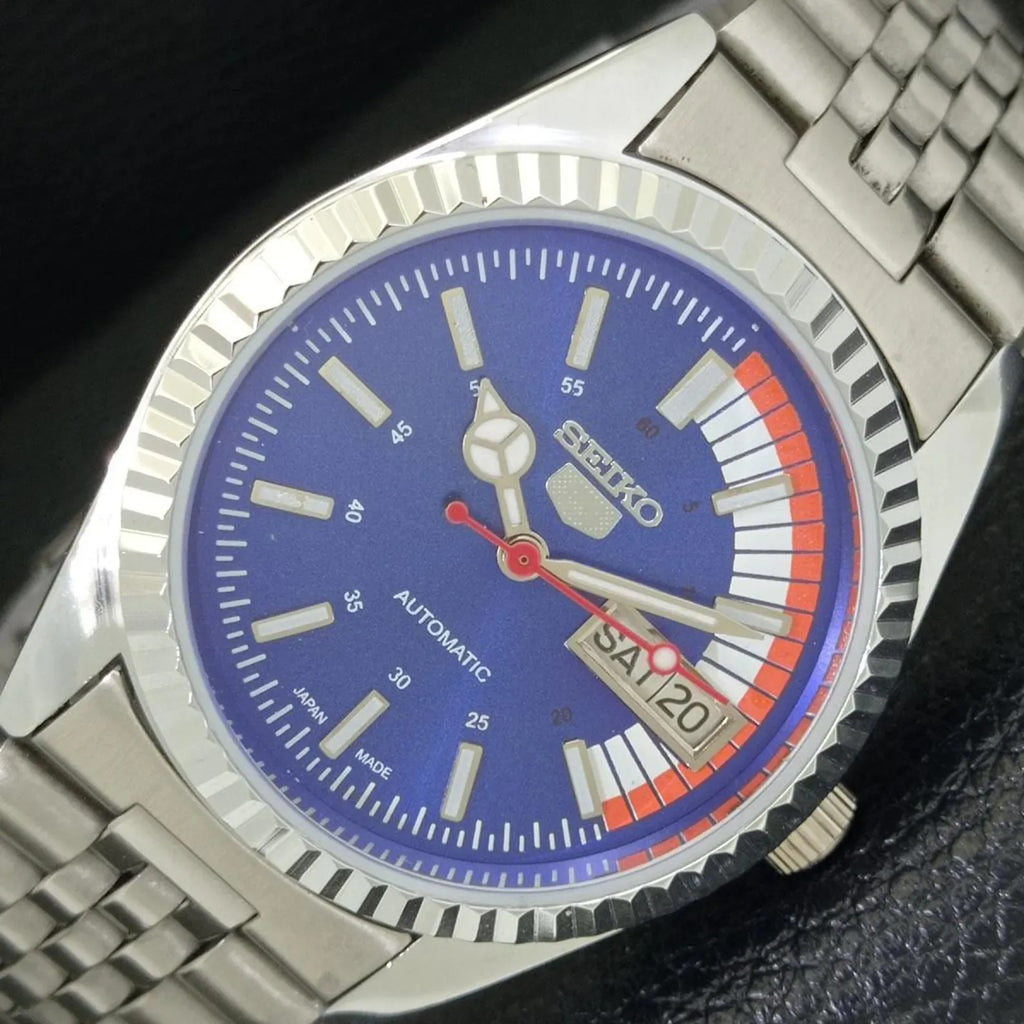 Reloj Vintage Seiko 5 Automático 6309A – Esfera Azul (⭐4,9)