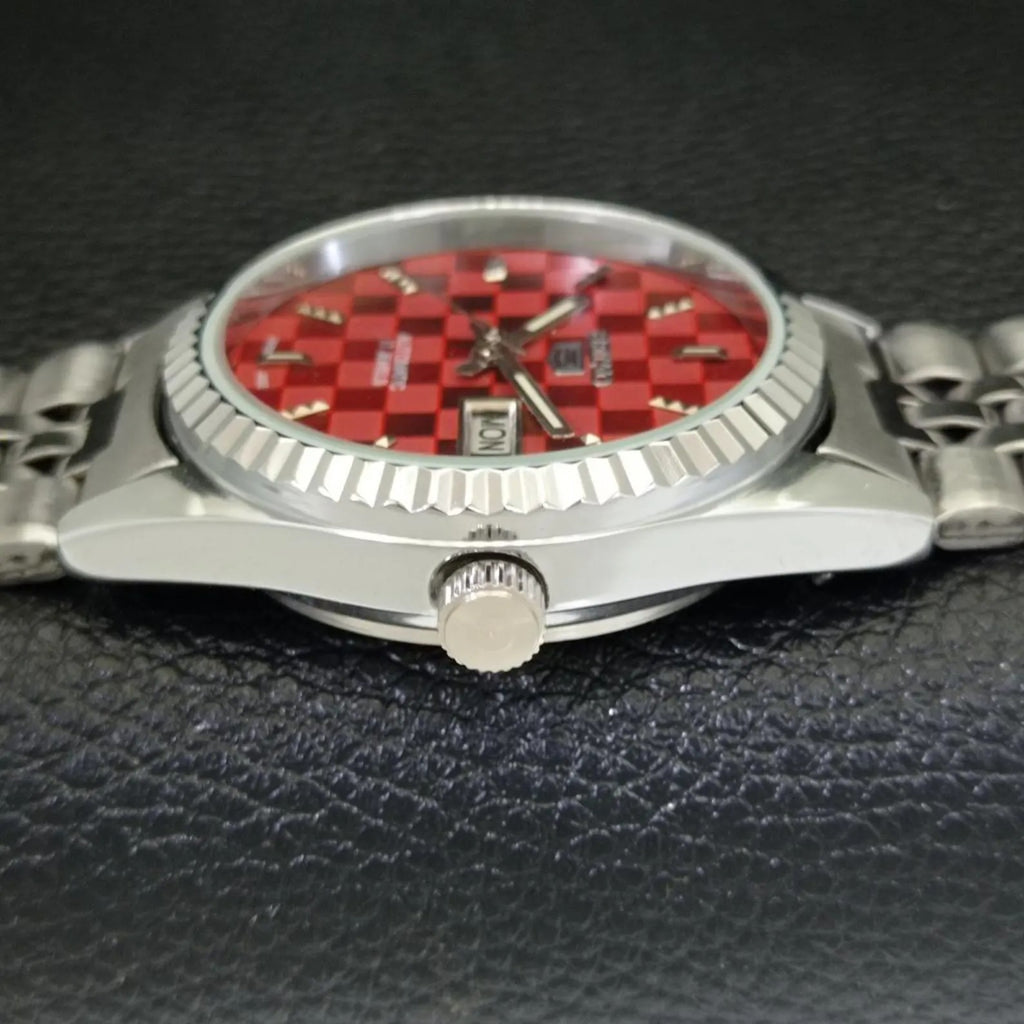 Reloj Vintage Seiko 5 Automático 6309A – Esfera Roja (⭐4,9)