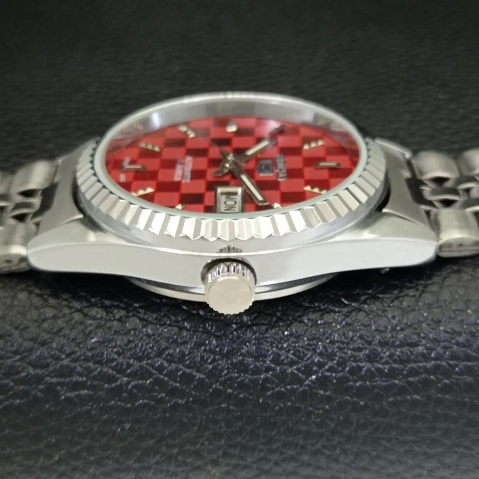 Reloj Vintage Seiko 5 Automático 6309A – Esfera Roja (⭐4,9)