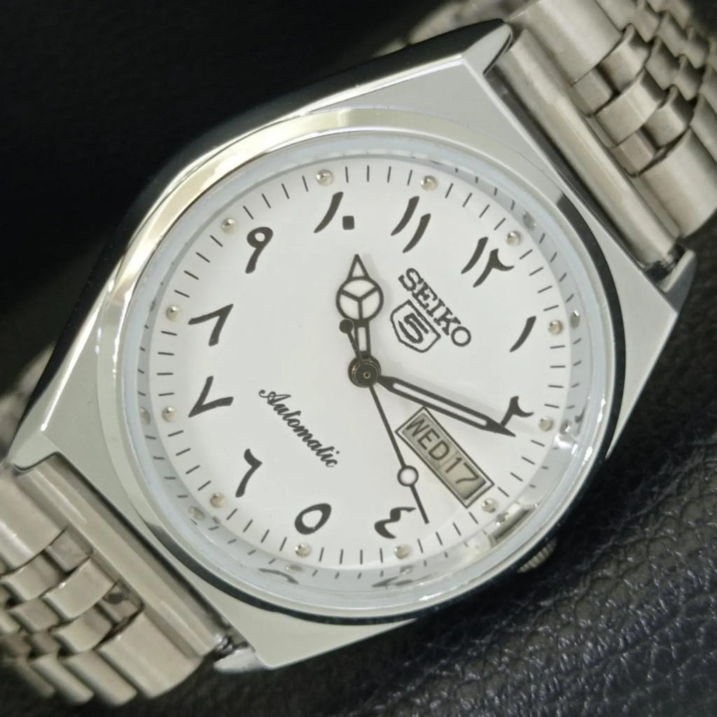 Reloj Vintage Seiko 5 Automático 6309A – Esfera Blanca (⭐4,8)