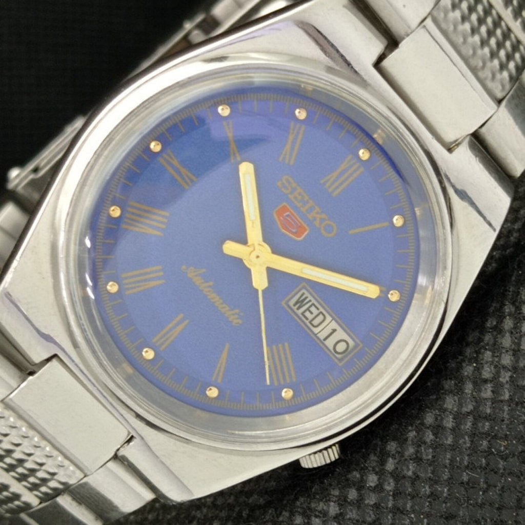 Reloj Vintage Seiko 5 Automático 7009A – Esfera Azul (⭐4,9)