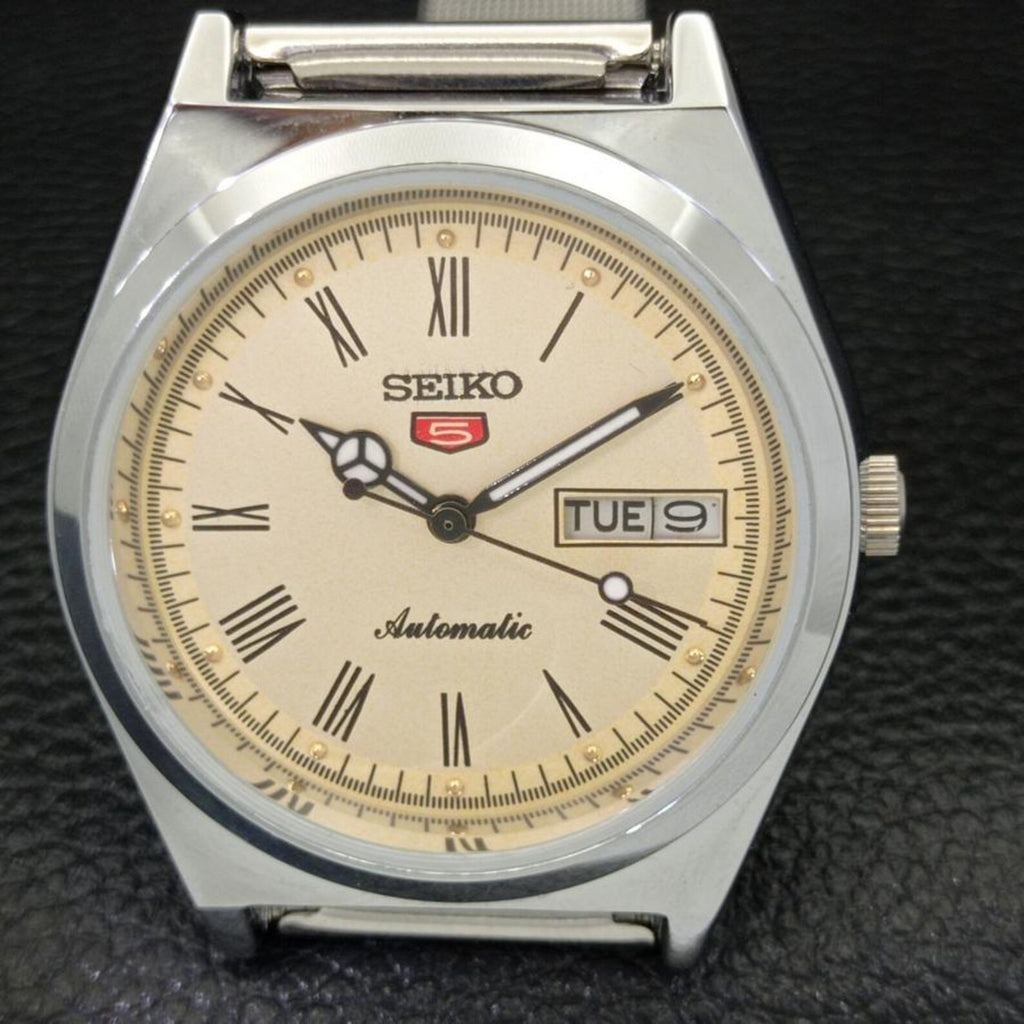 Reloj Vintage Seiko 5 Automático 6309A – Esfera Dorada con Números Romanos (⭐4,7)