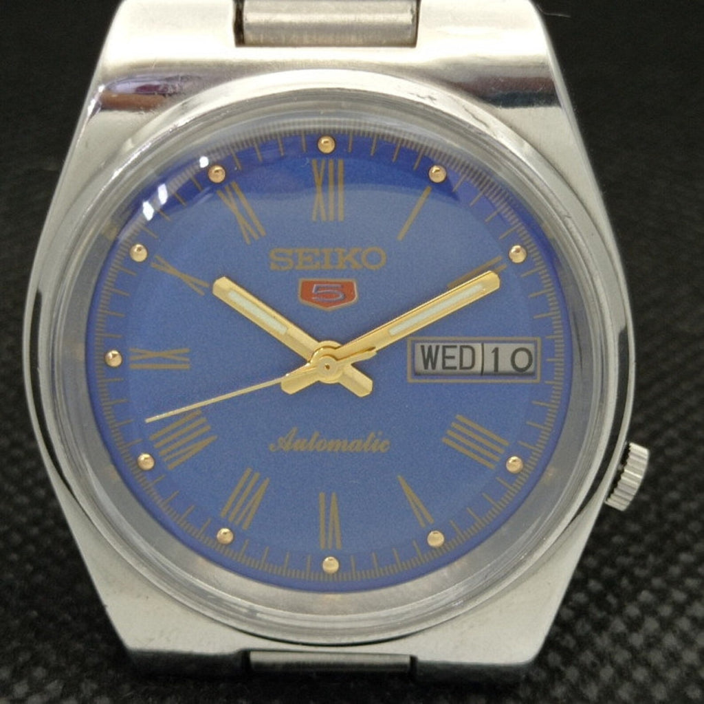 Reloj Vintage Seiko 5 Automático 7009A – Esfera Azul (⭐4,9)