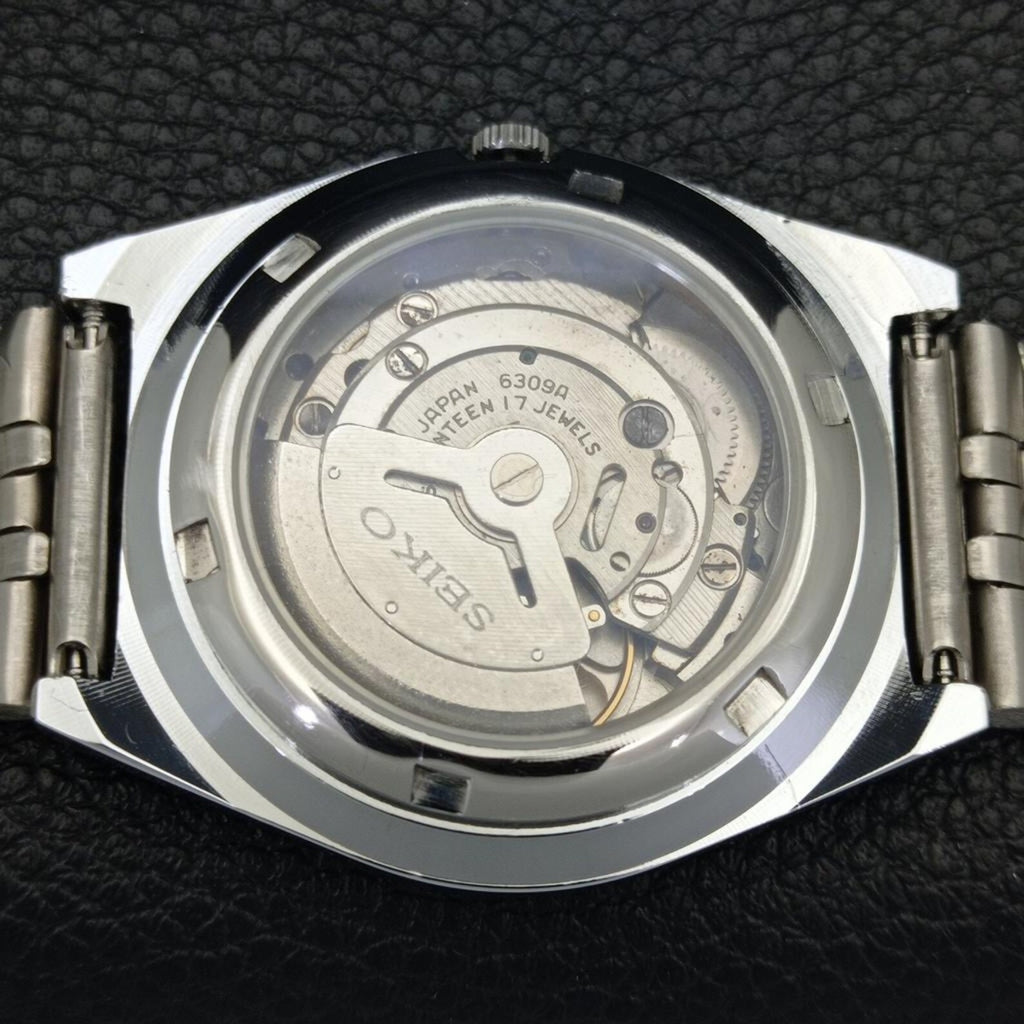 Reloj Vintage Seiko 5 Automático 6309A – Esfera Roja (⭐4,9)